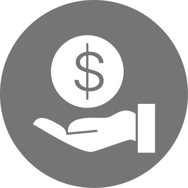 Bozuk para. Web simgesi basit illüstrasyon