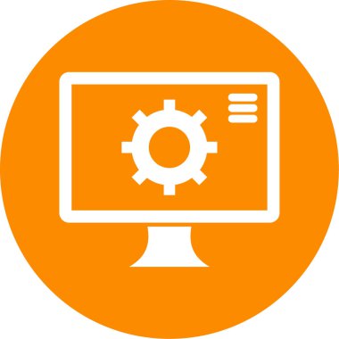 vektör lcd simgesi illüstrasyonu