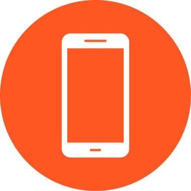 Cep telefonu simgesi, vektör illüstrasyonu