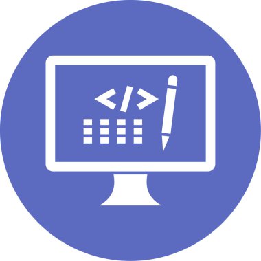 Seo simgesinin vektör illüstrasyonu