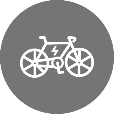 Bisiklet simgesinin vektör illüstrasyonu