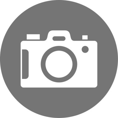 fotoğraf makinesi simgesi, vektör illüstrasyonu