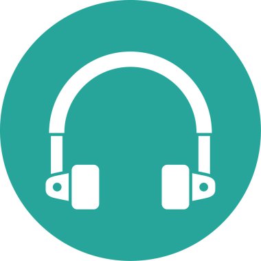 Kulaklık. Web simgesi basit tasarım