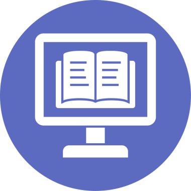 Kitap simgesinin vektör illüstrasyonu