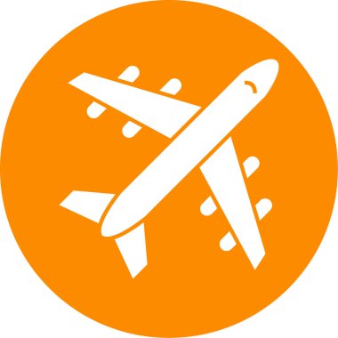 uçak ikonu vektör illüstrasyonu