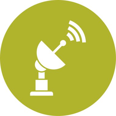 uydu anten simgesi, vektör illüstrasyonu