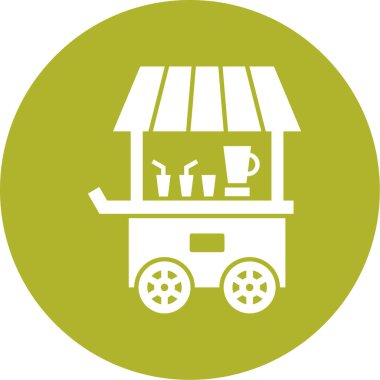 yemek arabası ikonu vektör illüstrasyonu