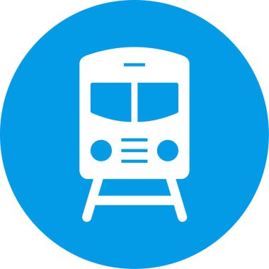 tren simgesi vektör illüstrasyonu