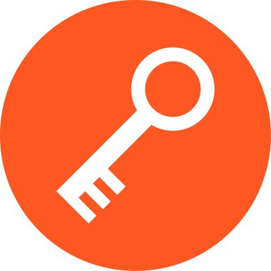 Anahtar. Web simgesi basit illüstrasyon