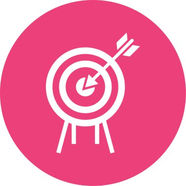 Hedef. Web simgesi basit illüstrasyon