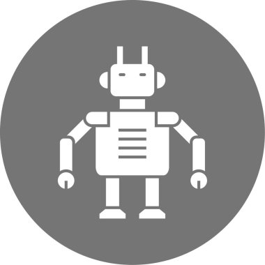 Robot simgesinin vektör illüstrasyonu