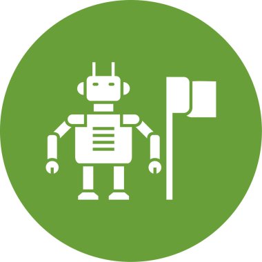 Robot simgesinin vektör illüstrasyonu