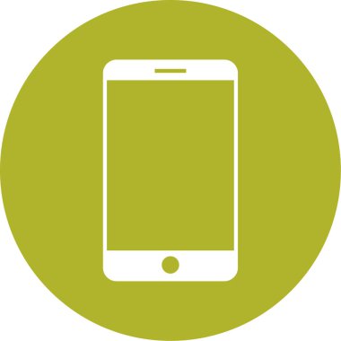 cep telefonu simgesi. vektör illüstrasyonu