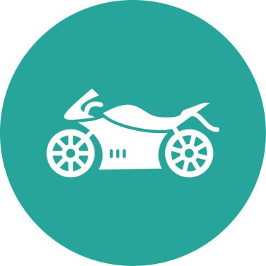 motosiklet simgesi vektör illüstrasyonu