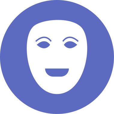 Yüz maskesi. Web simgesi