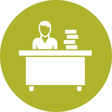 İş ve eğitim çizgisi ikonu. vektör illüstrasyonu