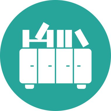 Mobilya. Web simgesi basit illüstrasyon