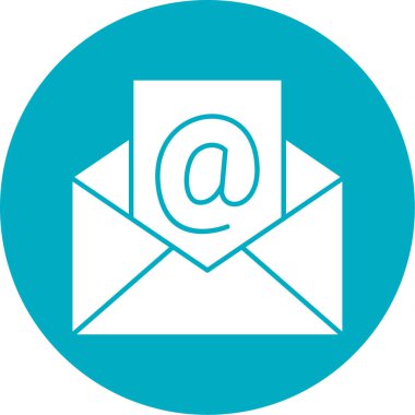 E- posta simgesi vektör illüstrasyonu