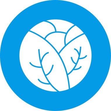 Tek izole edilmiş simge ögesinin vektör illüstrasyonu