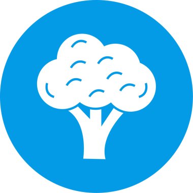 Ağaç simgesinin vektör illüstrasyonu