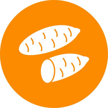 ekmek ikonu vektör illüstrasyonu