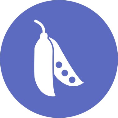 Bir kırmızı biber simgesinin vektör çizimi