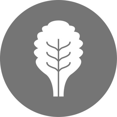 Ağaç simgesinin vektör illüstrasyonu