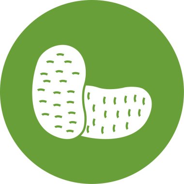 Sebze simgesinin vektör illüstrasyonu