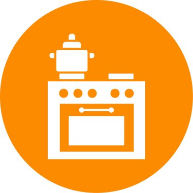 Mutfak. Web simgesi basit illüstrasyon