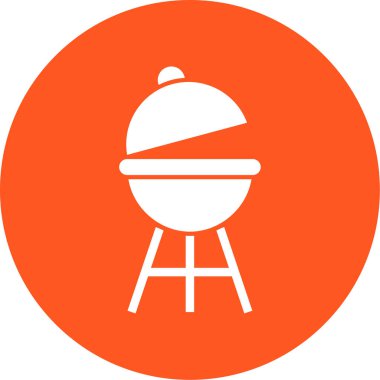 Web ve mobil için barbekü vektör simgesi