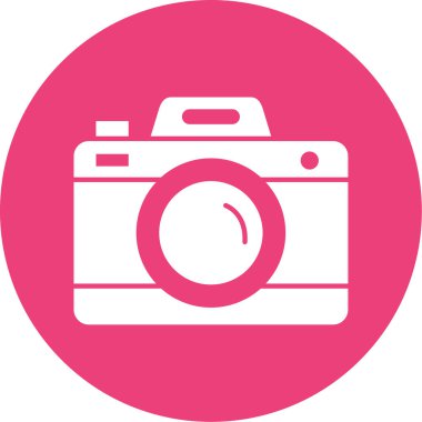 fotoğraf makinesi ikon vektör illüstrasyonu