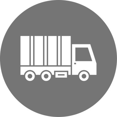 Kamyon. Web simgesi basit illüstrasyon