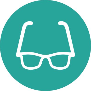 Gözlük. Web simgesi vektör illüstrasyonu