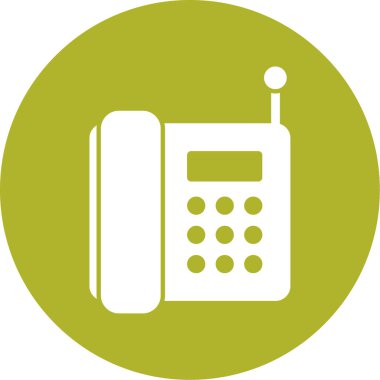 Bir telefon simgesinin vektör illüstrasyonu