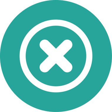 İptal et. Web simgesi basit illüstrasyon