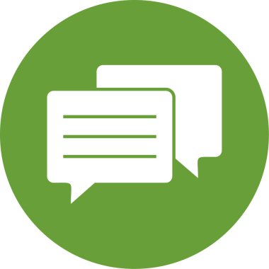 Konuş. Web simgesi basit illüstrasyon