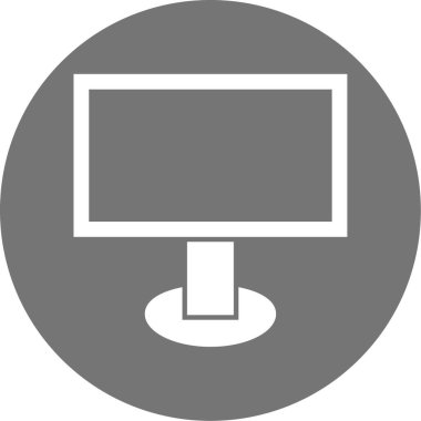 Bilgisayar. Web simgesi basit illüstrasyon