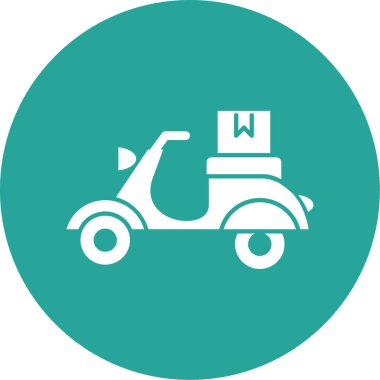 Servis arabası simgesinin vektör illüstrasyonu