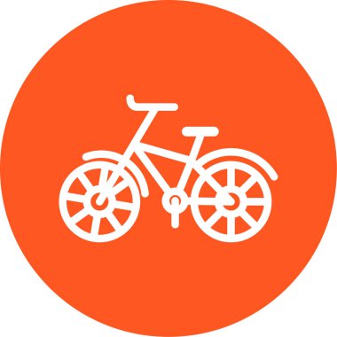 Modern bisiklet simgesinin vektör illüstrasyonu