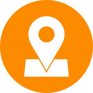 konum simgesi, vektör çizimi