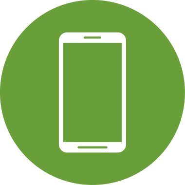 Cep telefonu simgesi, vektör illüstrasyonu