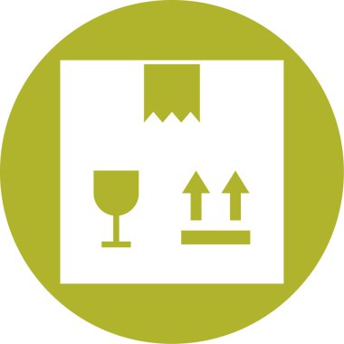 Bir dağıtım simgesinin vektör illüstrasyonu