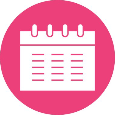 vektör Takvimi Simgesi illüstrasyonu