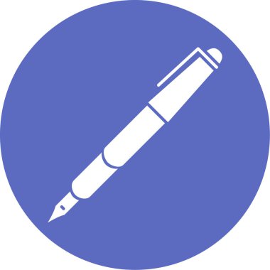 Kalem. Web simgesi basit illüstrasyon