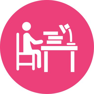 Bir tablo simgesinin vektör illüstrasyonu