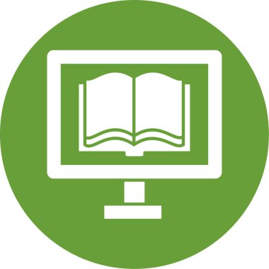 Kitap simgesinin vektör illüstrasyonu