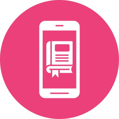 Cep telefonu simgesi, vektör illüstrasyonu