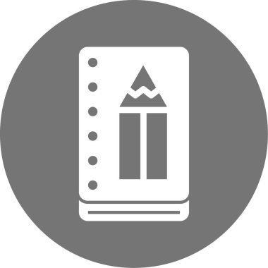 Kalem. Web simgesi basit illüstrasyon