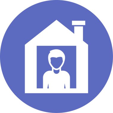 Bir kadın ve erkek ikonunun vektör illüstrasyonu