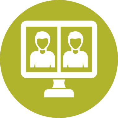 kullanıcı. Web simgesi basit illüstrasyon